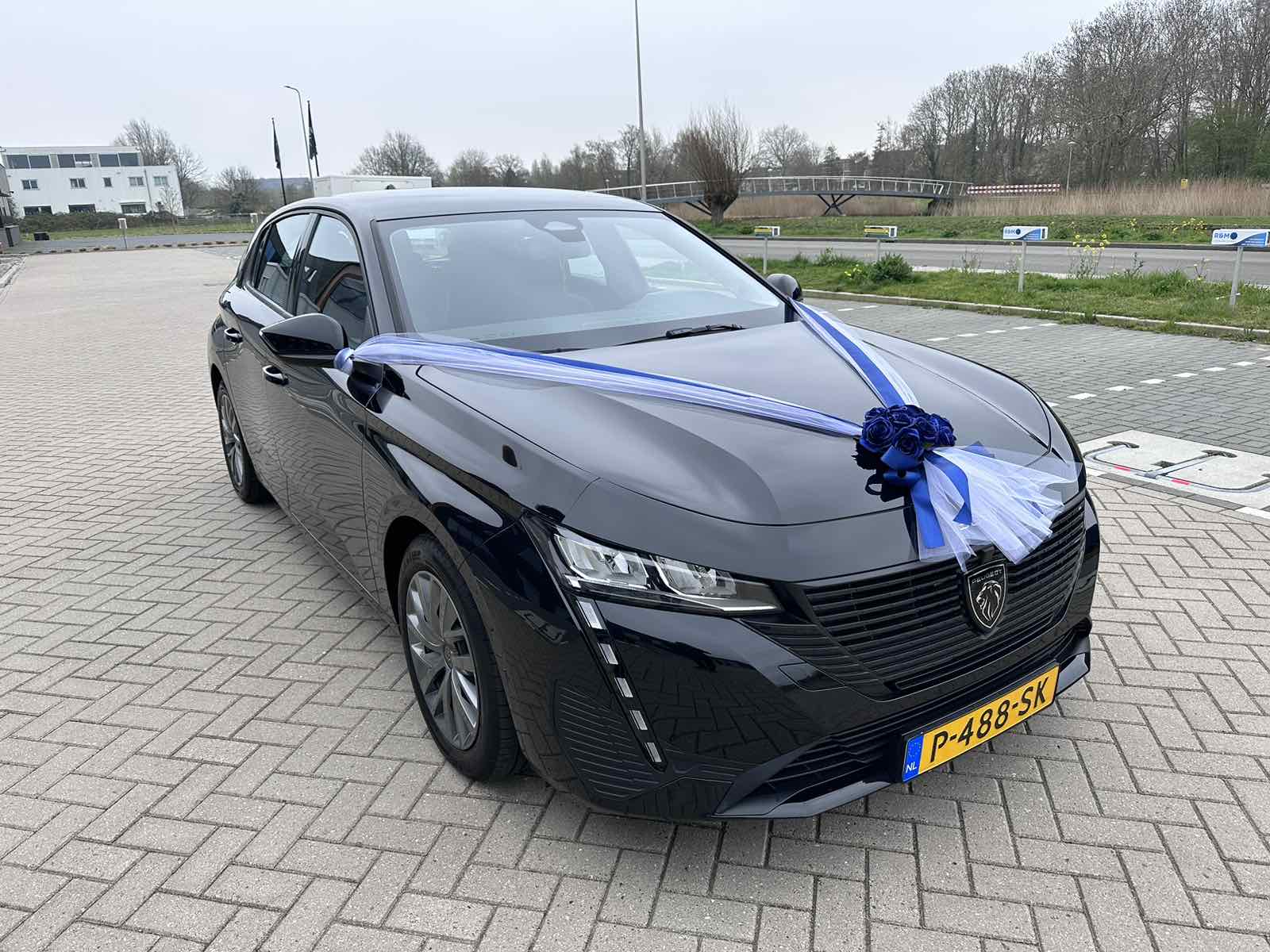 Auto-Hochzeitsschmuck Motorhaube - ALMA Royalblau